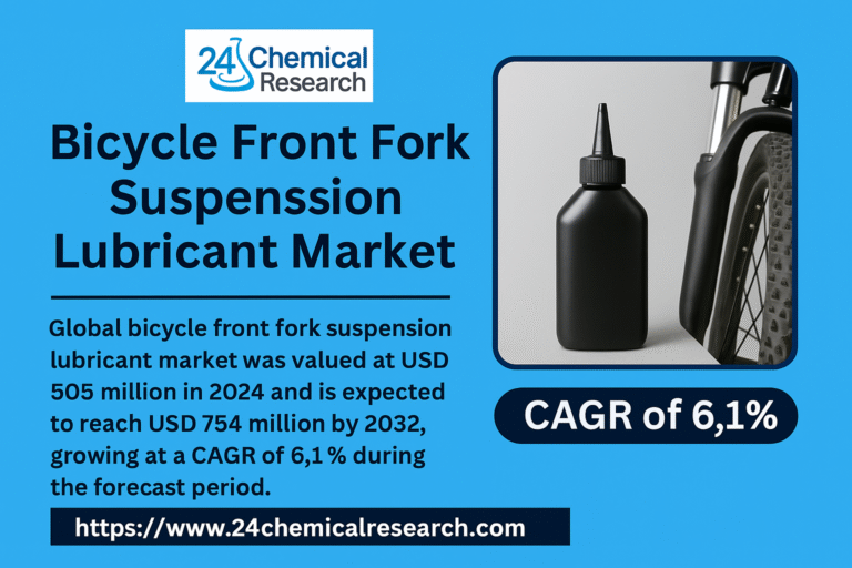 Bicycle Front Fork Suspension Lubricant Market: USD 505M in 2024 to USD 754M by 2032, 6.1% CAGR