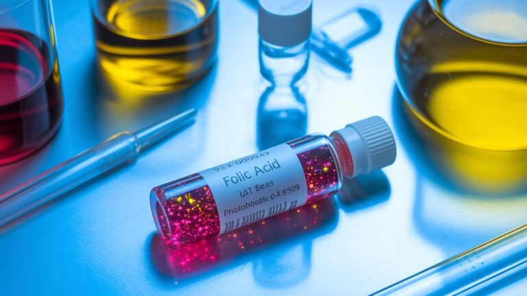 Folic Acid Tube Color Sparkles With Quality Assurance