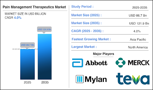Pain Management Therapeutics Market to Witness Strong Growth Through 2035 Amid Rising Chronic Disease Burden and Innovation in Non-Opioid Alternatives