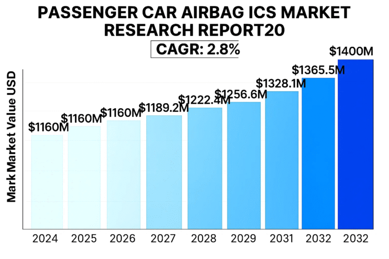 Passenger Car Airbag ICs Market was valued at 1160 million in 2024