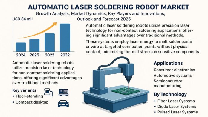 Automatic Laser Soldering Robot Market Analysis 2025–2032 Growth Trends, Innovations & Forecast