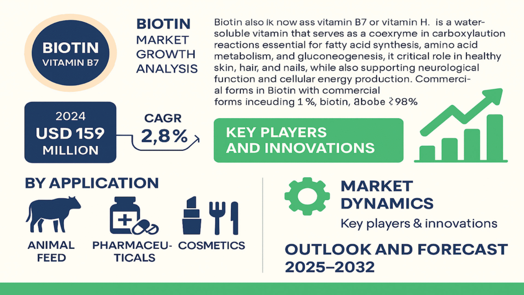 Biotin Market Analysis 2025–2032 | Growth Trends, Key Players, Innovations & Forecast
