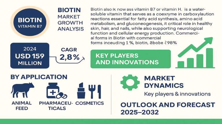 Biotin Market Analysis 2025–2032 | Growth Trends, Key Players, Innovations & Forecast