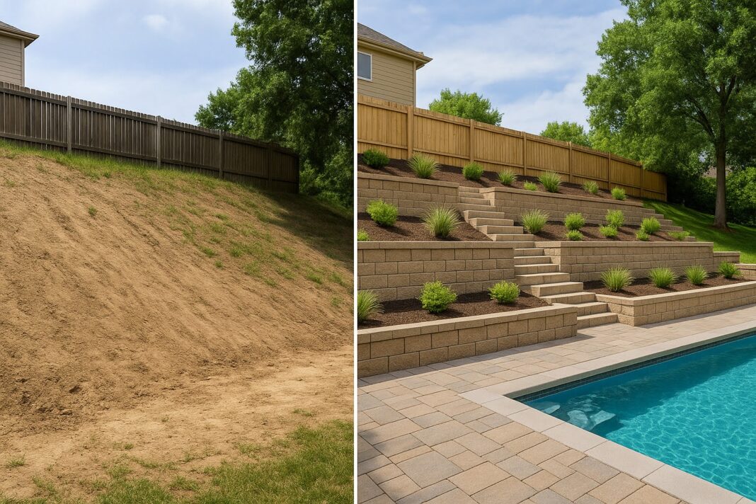 Building on a Slope: Retaining Walls, Terraces, and Tricks