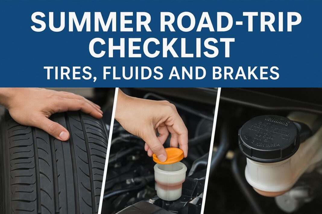 Summer Road-Trip Checklist: Tires, Fluids and Brakes