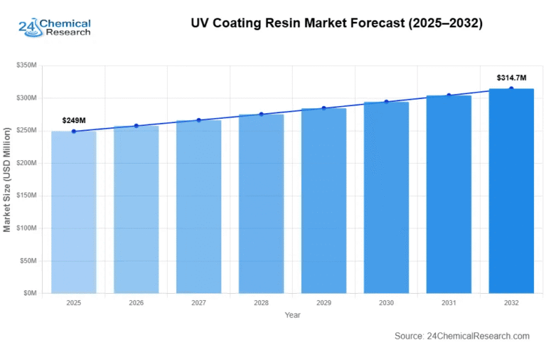 UV Coating Resin Market To USD 319 million by 2032| 3.4 % CAGR Amid Rising Cost Pressures